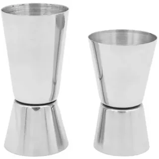 2 misurini per cocktail dosatore professionale bar attrezzo barman 25 50 ml 15 30 ml jigger peg drink shaker shot misurino doppio acciaio inox accessori mixology regalo elegante