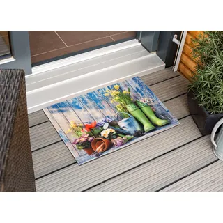 ASTRA Fußmatte "Deco Print 139" rechteckig 6 mm Höhe Sauberlaufmatte, Türmatte, waschbar, Eingangsbereich, rutschfest, bunt