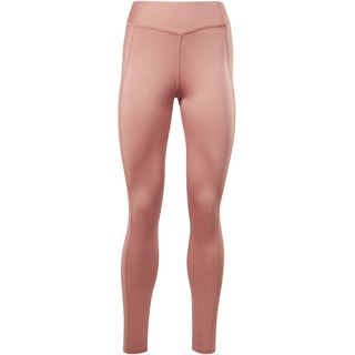 Reebok Damen High Rise Rib Yoga-Hose, Tonfarben (Baked Clay), M