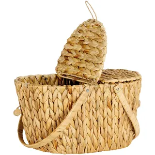 Korb , Naturfarben , Naturmaterialien , 40x42x28 cm , handgemacht, umweltfreundlich , Ordnen & Aufbewahren, Körbe, Dekokörbe