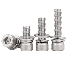 KINDOYO Zylinderkopfschrauben - M3*(6-35mm) Silber Edelstahl Innensechskant Maschinenschraube Gewindeschrauben Metrisch Imbusschrauben, M3*6mm(50pcs)