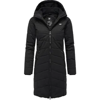 Steppmantel RAGWEAR "Steppmantel Dizzie Coat", Damen, Gr. XXL, schwarz, Obermaterial: 100% Polyester PES.  Obermaterial: Futter: 100% Polyester PES. 100% Polyester PES., Mäntel Steppmantel