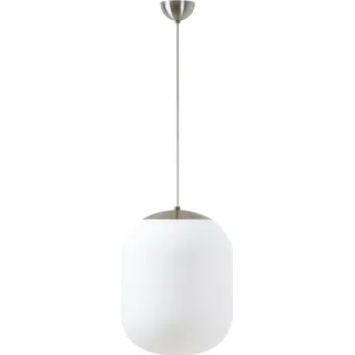 OSMONT TAN67358 TANIA S1 Hängeleuchte aus gebürstetem Edelstahl / Weiß, Schutzart IP40, 3000 K, 27 W LED