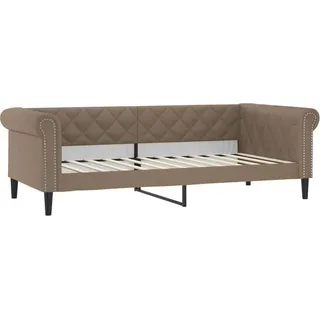 vidaXL Tagesbett Cappuccino-Braun 100x200 cm Kunstleder - Braun