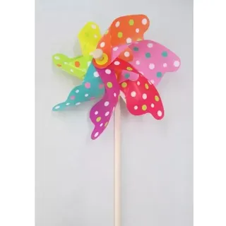 Gepunktetes Windrad - 55 cm
