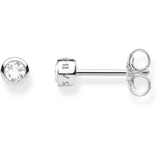 Thomas Sabo Ohrstecker Weißer Stein 925 Sterling Silber H1963-051-14 6 mm