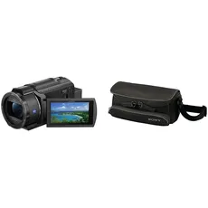 Sony FDR-AX43A 4K Kompakt-Camcorder (Ultra HD (UHD) & LCS-U5 - Camcordertasche - Nylon - für Handycam DCR-SX22, HDR-CX220, CX240, CX280, CX320, CX405, CX410, CX440, PJ410, PJ440