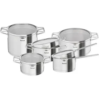 Tefal Kochgeschirr-Set 10-teilig Nordica Ss - H852SA56 - Silber
