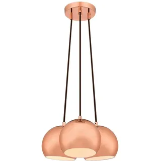 Cluster Pendelleuchte Kupfer Ausführung mit 3 Lichtquellen - Kupfer