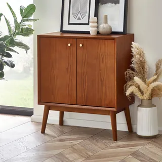 Julian Bowen Lowry Kleines Sideboard, Holz, Kirschesche, 80 x 70 x 38 cm