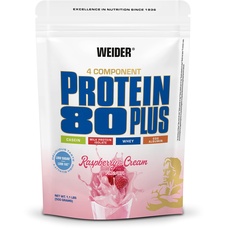 Bild Protein 80 Plus Himbeer-Sahne Pulver 500 g