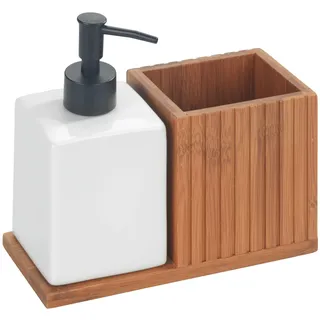 Wenko Spülmittelspender mit Utensilienhalter Mera,