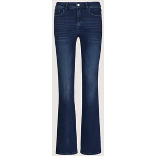 Regular-fit-Jeans MADELEINE "Schlaghose Five-Pocket-Jeans im Bootcut-Style", Damen, Gr. 48, N + K Gr, blau, Obermaterial: 83% Baumwolle CO. 15% Polyester PES. 2% Elasthan EL., Modern, Jeans Regular-fit-Jeans