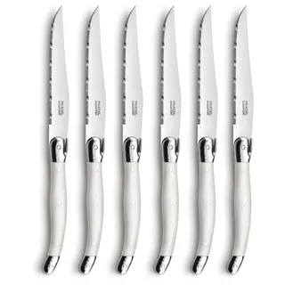 Pradel Essentiel RUSTIC Steakmesser-Set 6-tlg. cremefarbend