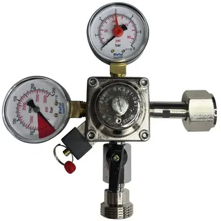 BieTal Hauptdruckminderer CO2 Druckminderer Druckregler 1-leitig 3 bar