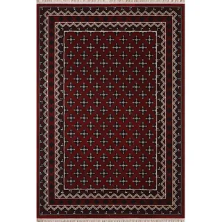 Webteppich , Dunkelrot , Textil , orientalisch , rechteckig , 80x150 cm , Teppiche und Böden, Teppiche, Webteppiche