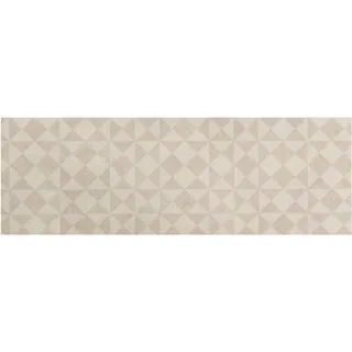 Primaflor-Ideen in Textil Vinyl-Läufer »Küchenläufer NIZZA«, rechteckig, 2,5 mm Höhe, Läufer aus Vinyl, abwischbar, modernes geometrisches Design, Küche, beige