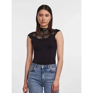 Pieces Body »PCNAYA Spitzenbody NOOS« mit Spitze, schwarz