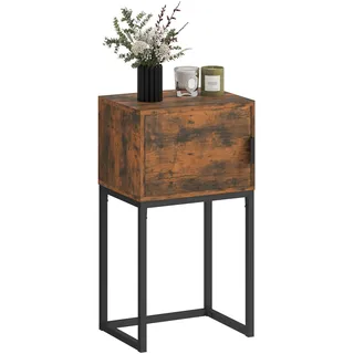 Homcom Konsolentisch 40 x 30 x 76 cm Rustikal-Braun