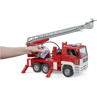 Bruder 02771 - Feuerwehr mit Drehleiter rot 1:16