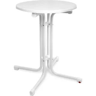 Beautissu Bistroni Bistrotisch Ø60xH70cm Weiß