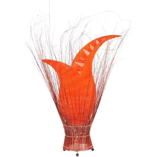Deko-Leuchte Stimmungsleuchte asiatische Lampe Stehleuchte Tischleuchte Tischlampe Bali Asia TULPE groß 100 cm, orange - Orange