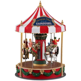 Lemax Caddington Village Sights & Sounds Christmas Cheer Carousel