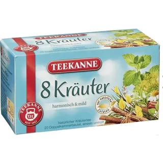 Teekanne 8 Kräuter Tee Teebeutel 20 x 2 g