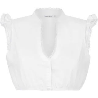 Stockerpoint Dirndlbluse Fleur I Größe 30-48 I Damen Bluse in elegantem Design mit Stehkragen & Flügelärmeln I Bequem & pflegeleicht I Perfekt für Trachten & Festlichkeiten