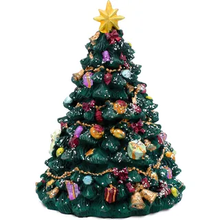 Spieluhr Tannenbaum - ca. 16 cm - Retro Weihnachten drehend