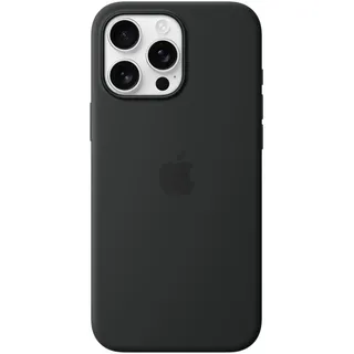 Apple Silikon Case mit MagSafe für iPhone 16 Pro Max Schwarz