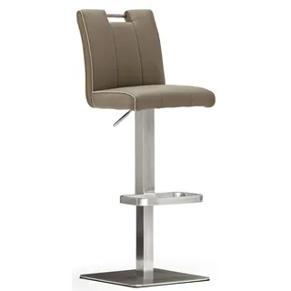 MCA Furniture »BARBECOOL Barhocker Bistrostuhl Tresenhocker« () mit Rückenlehne, Bodenplatte eckig, 180° drehbar, Sitzhöhe von 55-80cm