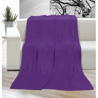 Decke micro single 150x200cm lila - Violett