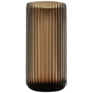 dinyeo Große zylinderförmige Blumenvase aus braunem Glas für Bauernhaus, Esstisch, Tafelaufsätze, Dekoration