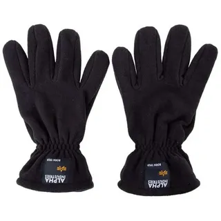 Alpha Industries Label Handschuhe Black S-M