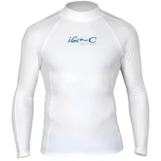 Iq-uv Uv 300 Watersport Langarm-rash Guard - White - XS