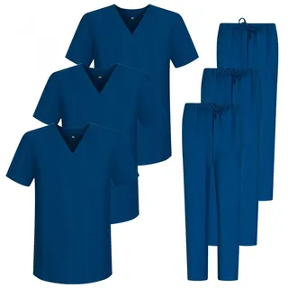 MISEMIYA - Pack * 3 Sets - Unisex Sanitary Uniform Medical Sanitary Uniforms Sanitary Sets 3-817-8312