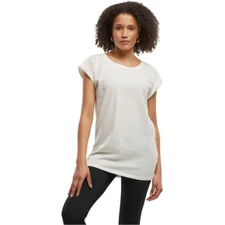 Build Your Brand Damen T-Shirt Ladies Extended Shoulder Tee, lang geschnittenes T-Shirt für Frauen, Baumwolle, Ready for dye, M