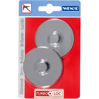 Wenko Turbo-Loc Adapter ohne Bohren Grau/Silber