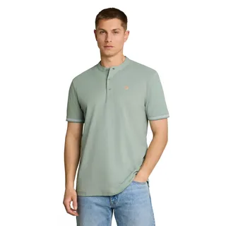 Tom Tailor Denim Herren 1052141 Piqué Poloshirt mit Stehkragen