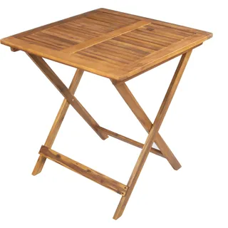 Balkontisch Akazie 70 x 70 cm klappbar CAMERON - Naturbelassen