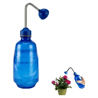 Kleine Gießkanne für Keimlinge, 450 ml Softsprüher, Hand-Squeeze Sprayer für kleine Pflanzen und Setzlinge (Blau)
