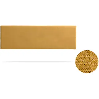 Moonia Kopfteil Currygelb, Holz, 90x5x50 cm - Senf - Moonia