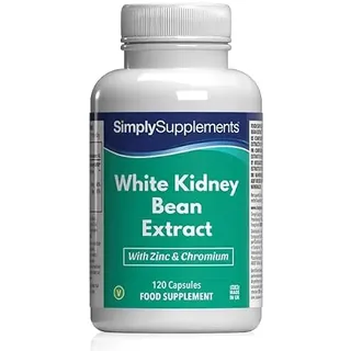 Weißer Kidneybohnen-Extrakt - 120 Kapseln - Geeignet für Veganer - Versorgung von 40 Tagen - SimplySupplements