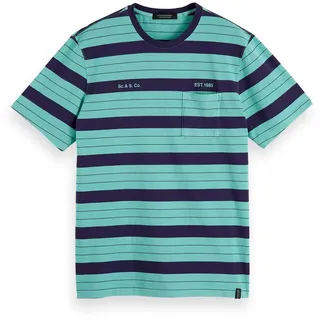 Scotch & Soda Herren T-Shirt Washed Crewneck 155411-0218 M - Combo B - M