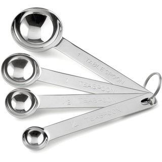 Weis Löffel Tee-Messlöffel-Set, Edelstahl, Silber