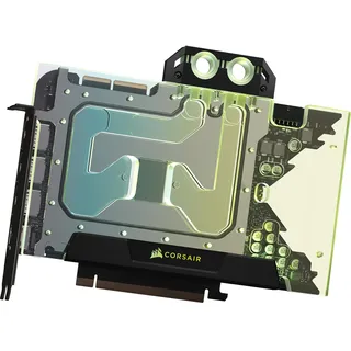 Corsair Hydro X Series XG5 RGB 30-SERIES Founders Edition GPU-Wasserkühler – Für NVIDIA GeForce RTX 3090 Ti FE (Vernickelte Kupferkühlplatte, Oberseite mit Sichtfenster) Schwarz