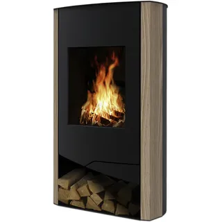 Wamsler Kaminofen KF 111-55 Stahl Schwarz/Abdeckplatte Sandstein