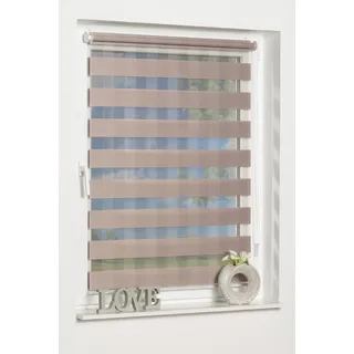 K-HOME Doppelrollo Rota 120 x 130 cm grau