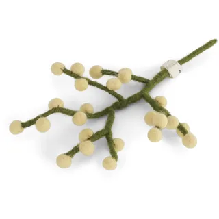 Gry & Sif Blumen, Dekozweig, Blumenstrauß, Handmade, Fairtrade, Geschenkidee, Mitbringsel, Gastgeschenk, Wohndekoration, Geburtstag, Muttertag (gelb)